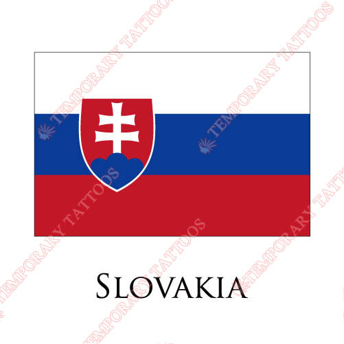 Slovakia flag Customize Temporary Tattoos Stickers NO.1982